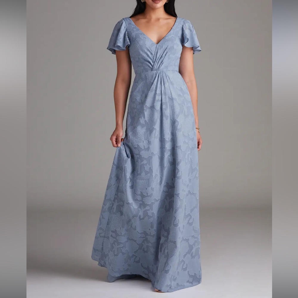 Azazie Maxi Dress in Elegant Blue